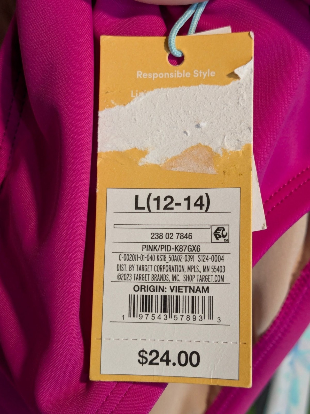 Kona Sol High-Waist Bikini Bottoms Magenta Size Large Swimwear NWT