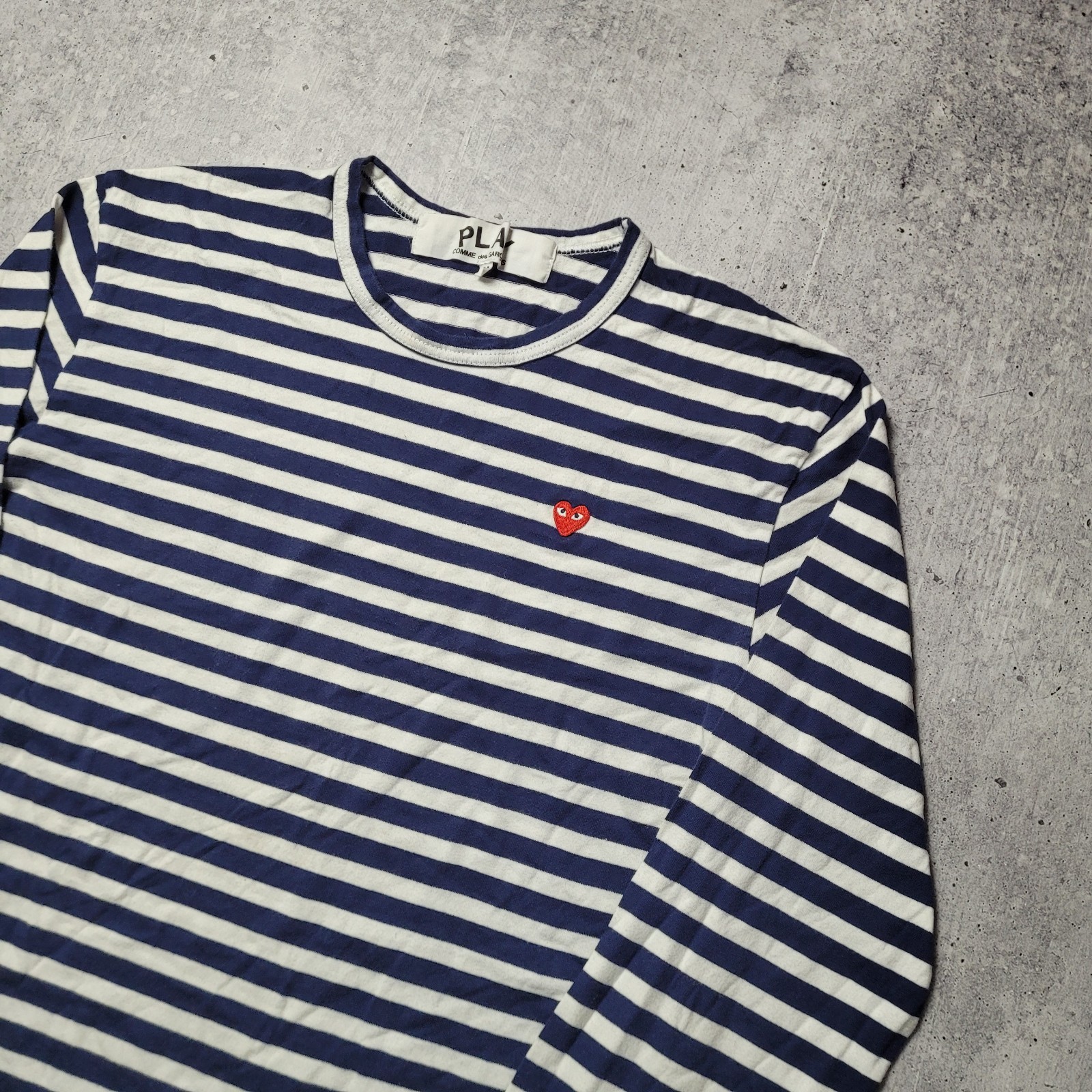 Comme des Garcons Striped Long Sleeve T Shirt Mens Size M (S)