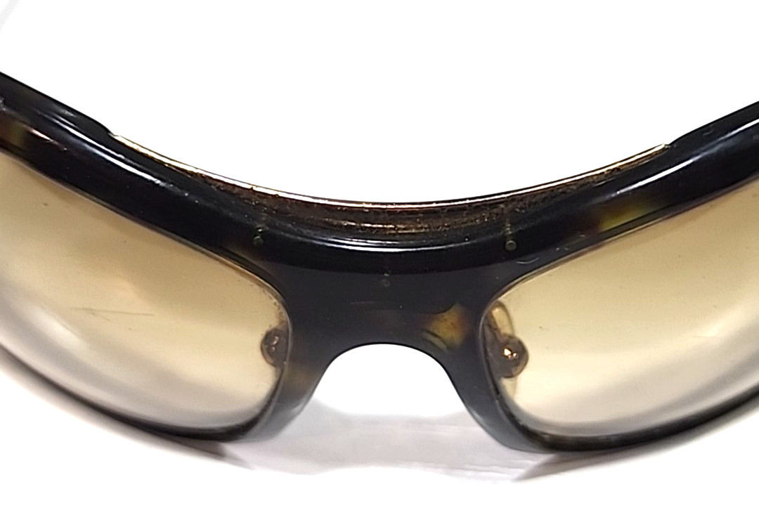 Prada Spr10G Tortoise Brown Wrap Sunglasses 67-16 115mm Italy