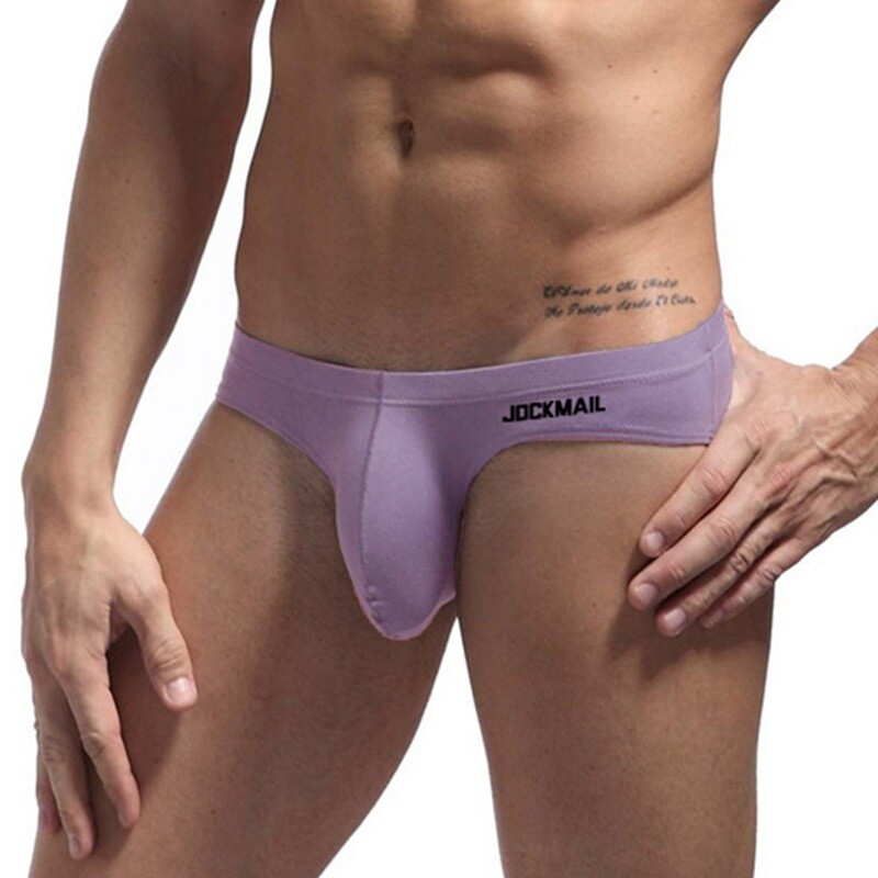 JOCKMAIL Sexy Men’s Underwear Brief Breathe Cotton U Convex Pouch Gay Underpants
