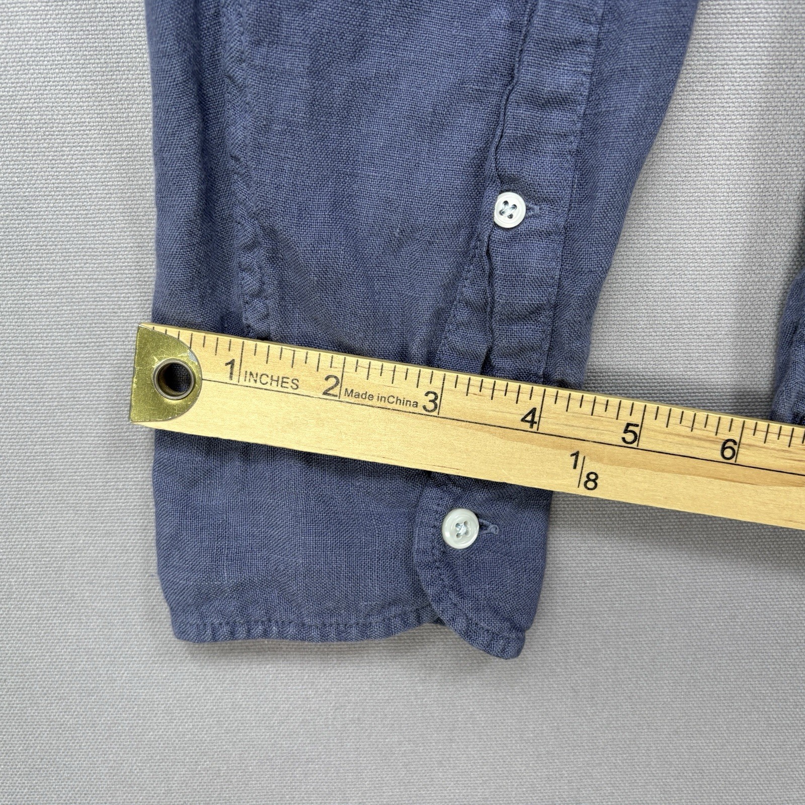 J.Crew Baird McNutt Irish Linen Long Sleeve Shirt Classic M Tall Button Front