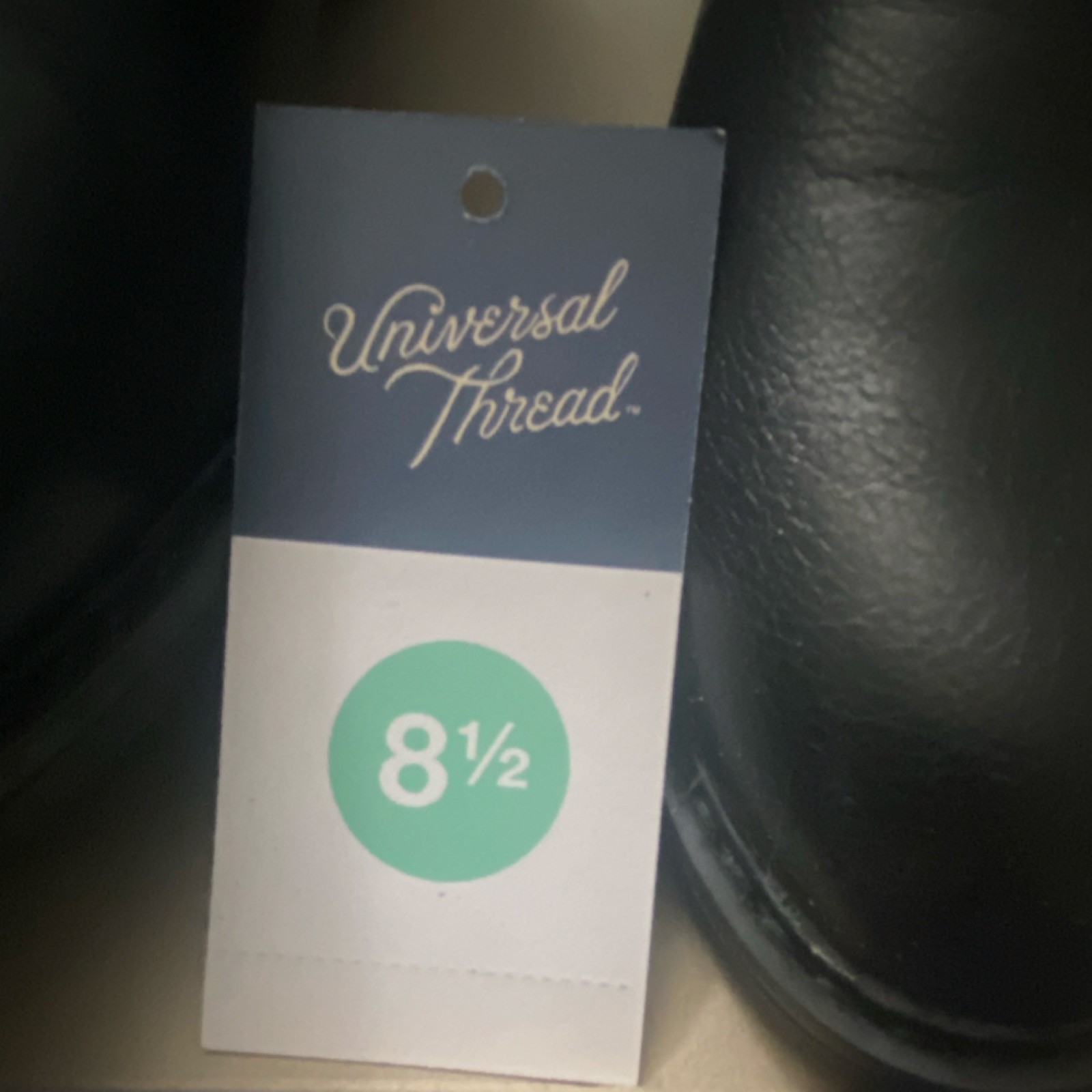 Universal Thread Black Women’s Boots Man Made Material Upper Size 8.5