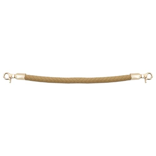 2pcs Braided Handbag Straps – 11.8 Inch Short PU Leather Replacement Beige