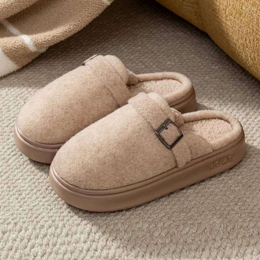 Winter Women’s Indoor Slippers Warm Soft Soled Comfortable Outdoor Non Slip Suit