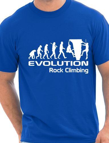 Evolution Of Rock Climbing Funny Adult Mens T-Shirt Birthday Gift Size S-XXL
