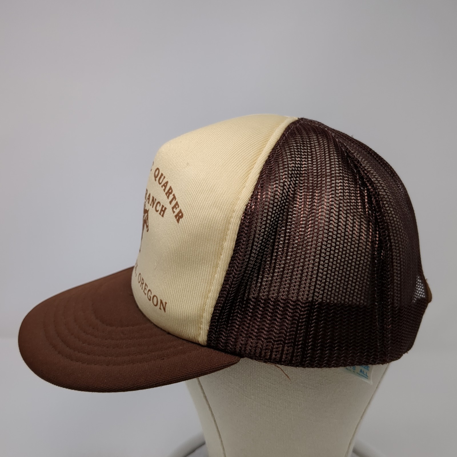 Running Wc Quarter Horse Ranch Snapback Trucker Hat Brown One Size Kap.II