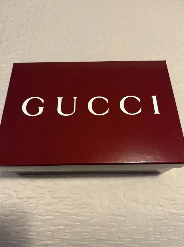 Gucci Men’s Leather Re-Web Sneaker