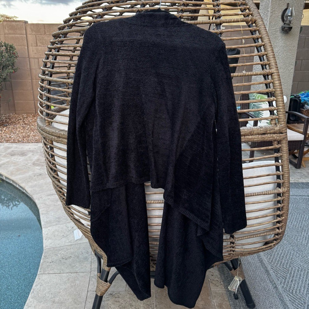 Barefoot Dreams Black Cozy Wrap Cardigan Small/Medium