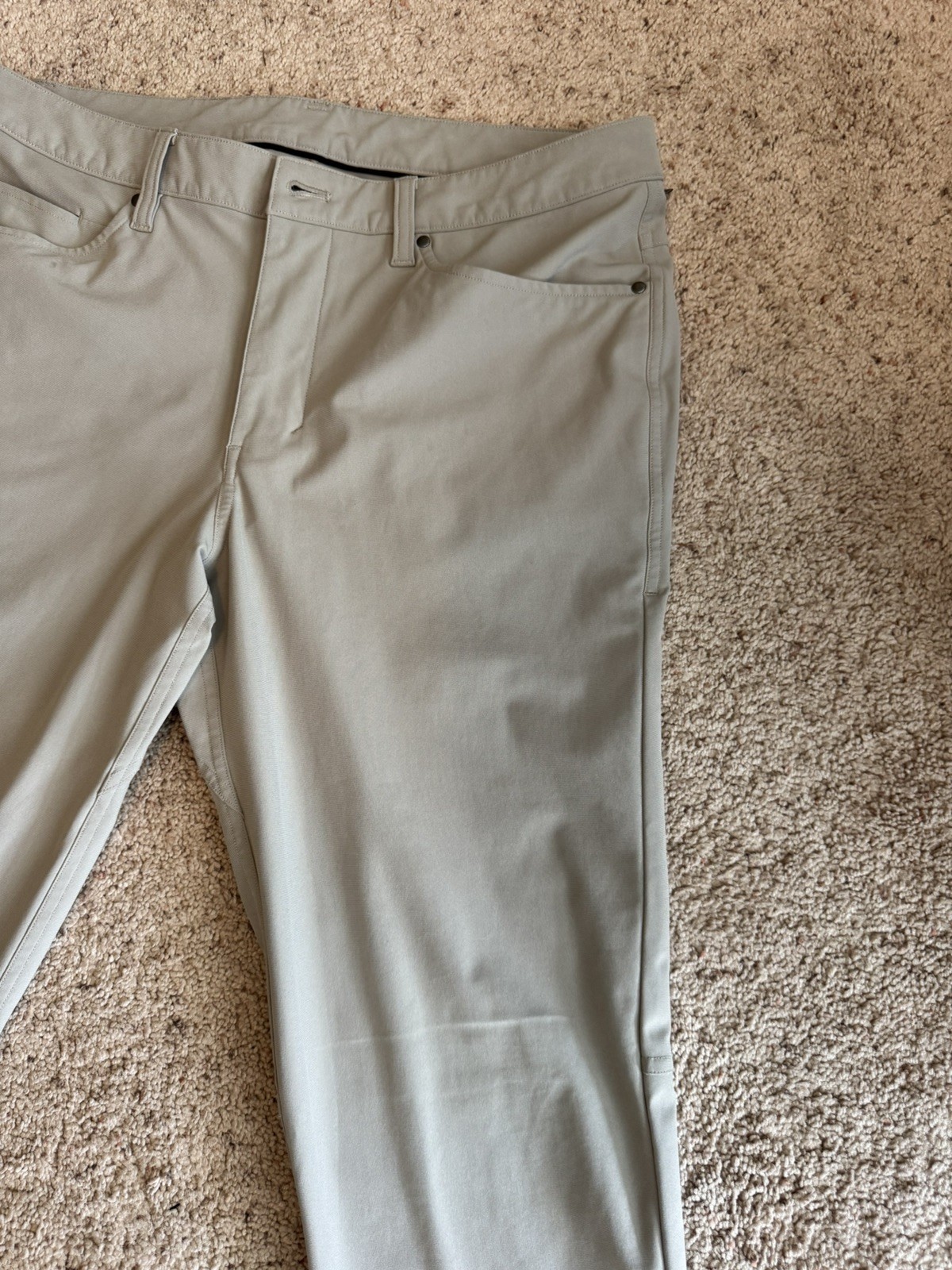 Lululemon ABC Pant Slim Warpstreme In Riverstone 32×28 men’s
