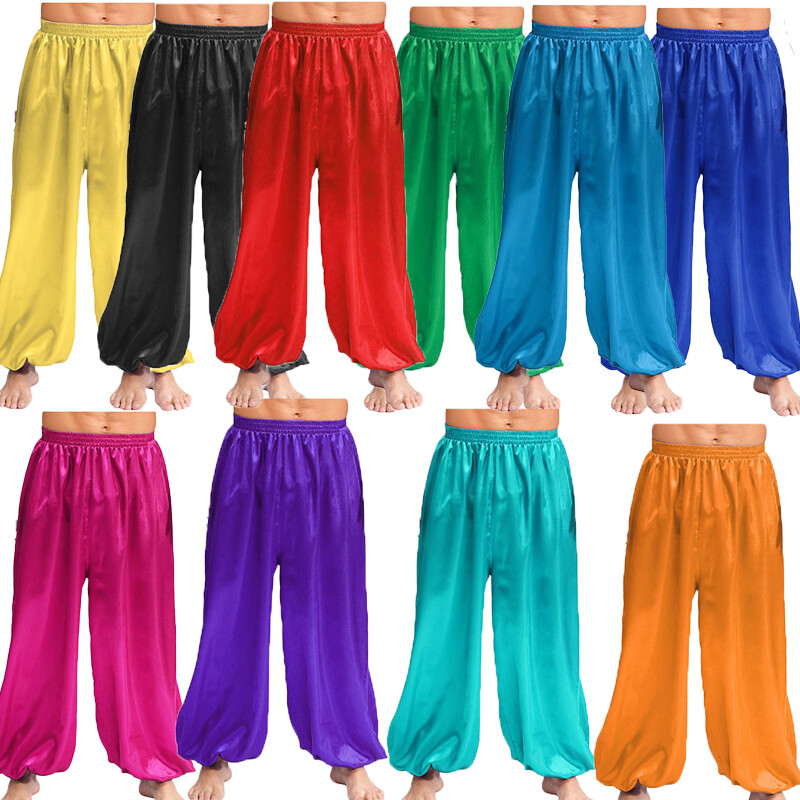 Men Trousers Clothes Bloomers Fairy Tale Pants Street Casual Elastic Loose Rave