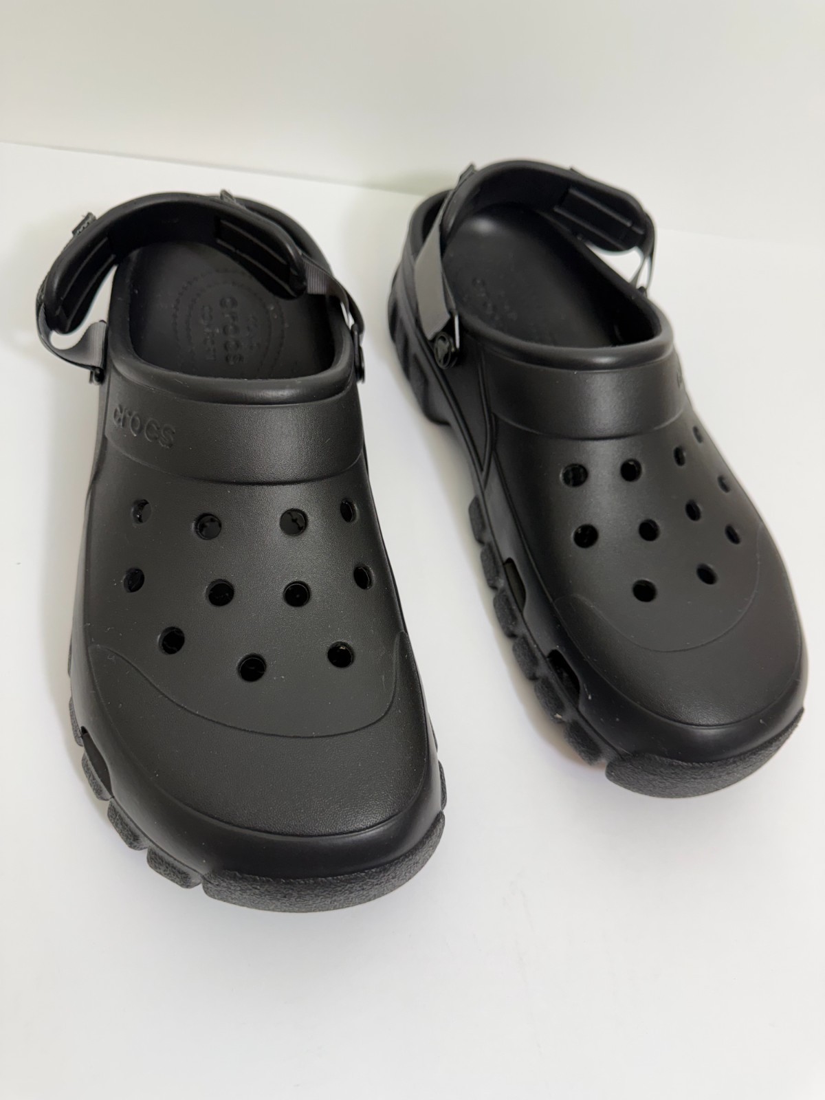 CROCS Offroad Clog Mens Size 12 Black Slip-on Easy Comfort Adjustable Heel Strap