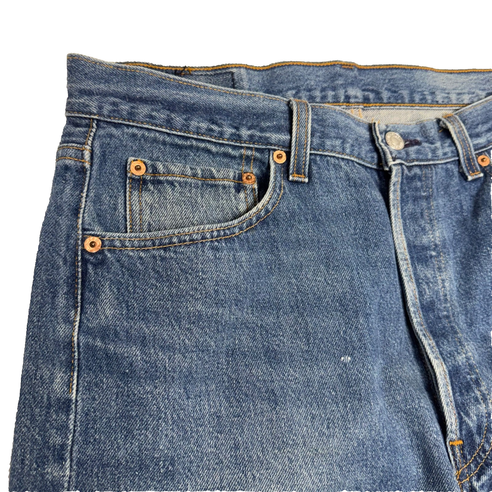 VTG Levi’s 501 xx Men’s Jeans Button Fly Y2K 90’s Made in USA 36×33 (33.5×29.75)