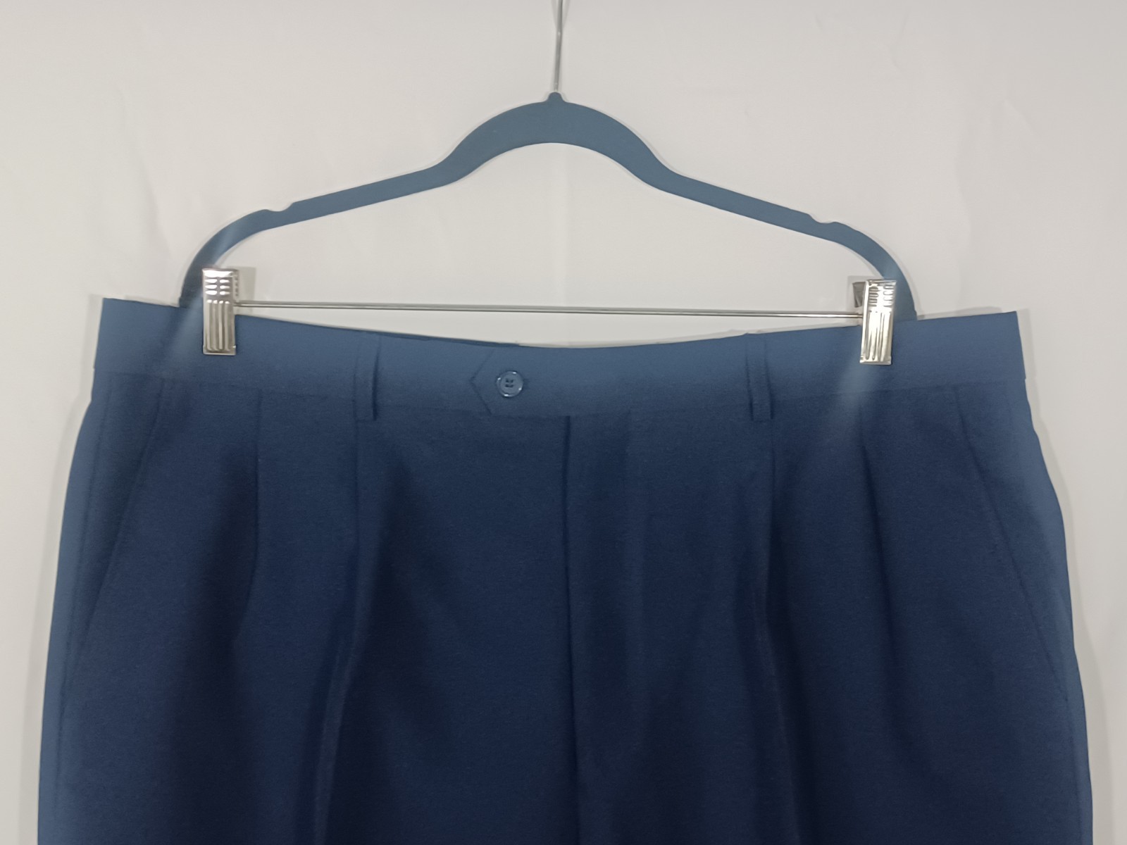 Fortino Landi Men’s Navy 2-Piece Suit Size 48L Pants 42W Unhemmed