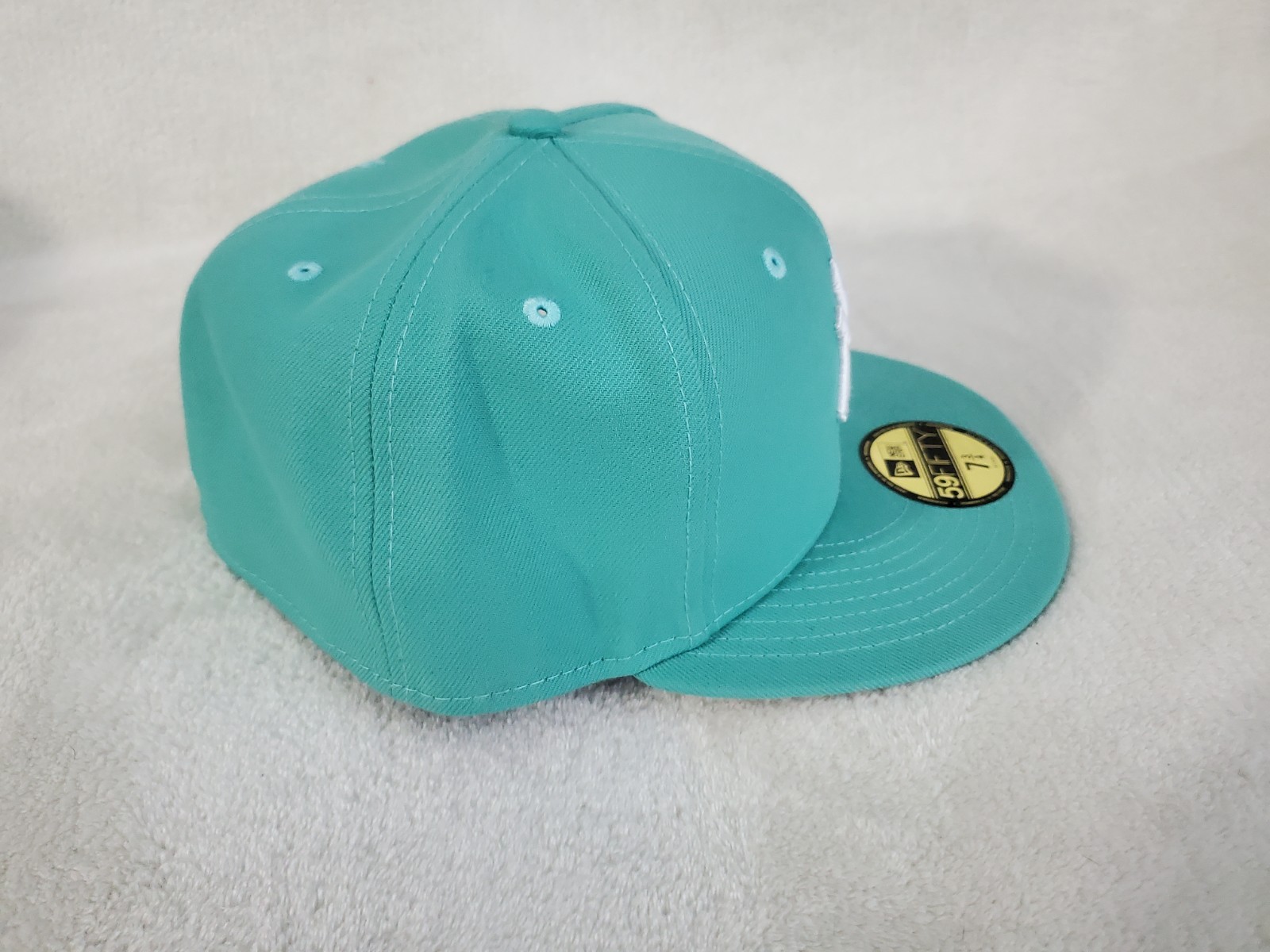 NEW ERA 59 FIFTY MLB NEW YORK YANKEES SEAFOAM GREEN FITTED MENS HAT SZ 7 3/4 NEW