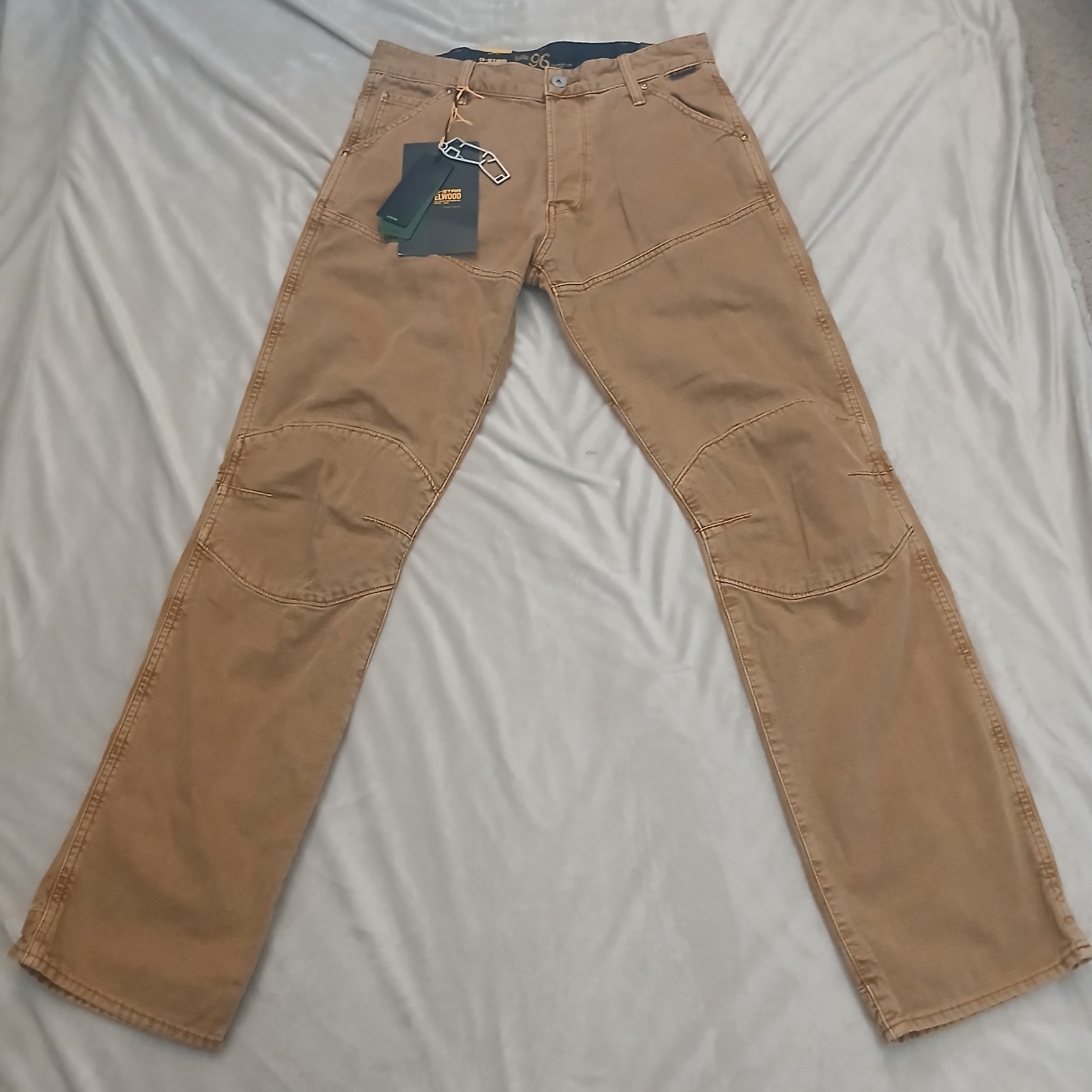 G-Star Raw Denim 5620 Regular Men’s Size 30×32 Rainbow Tobacco Duckman Ecru NWT