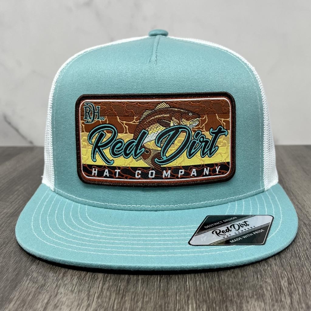 Red Dirt Hat Co Red Fish Patch Western Trucker Mesh Back Adjustable Snapback
