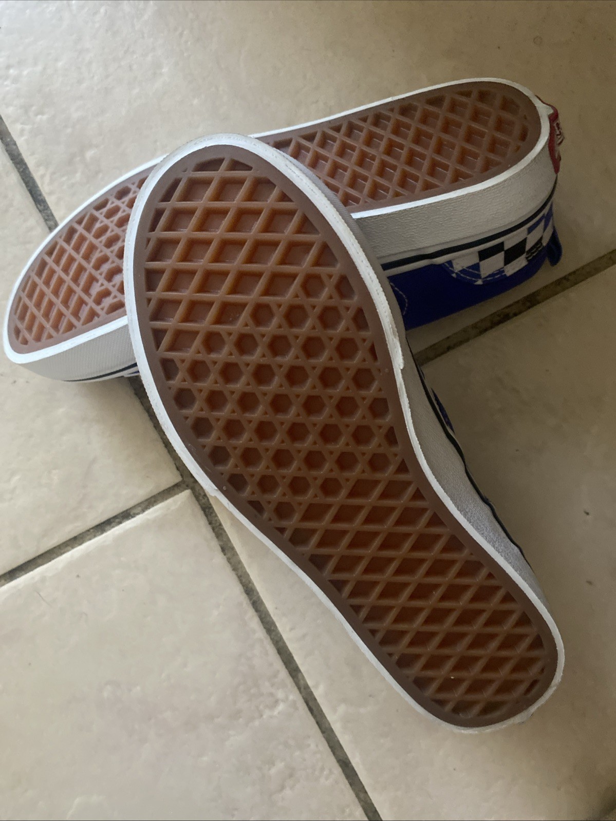 Vans Asher Pop Checkered blue