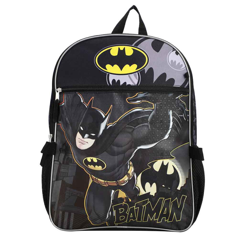 DC Comics Batman 5-Piece Backpack Set for Kids