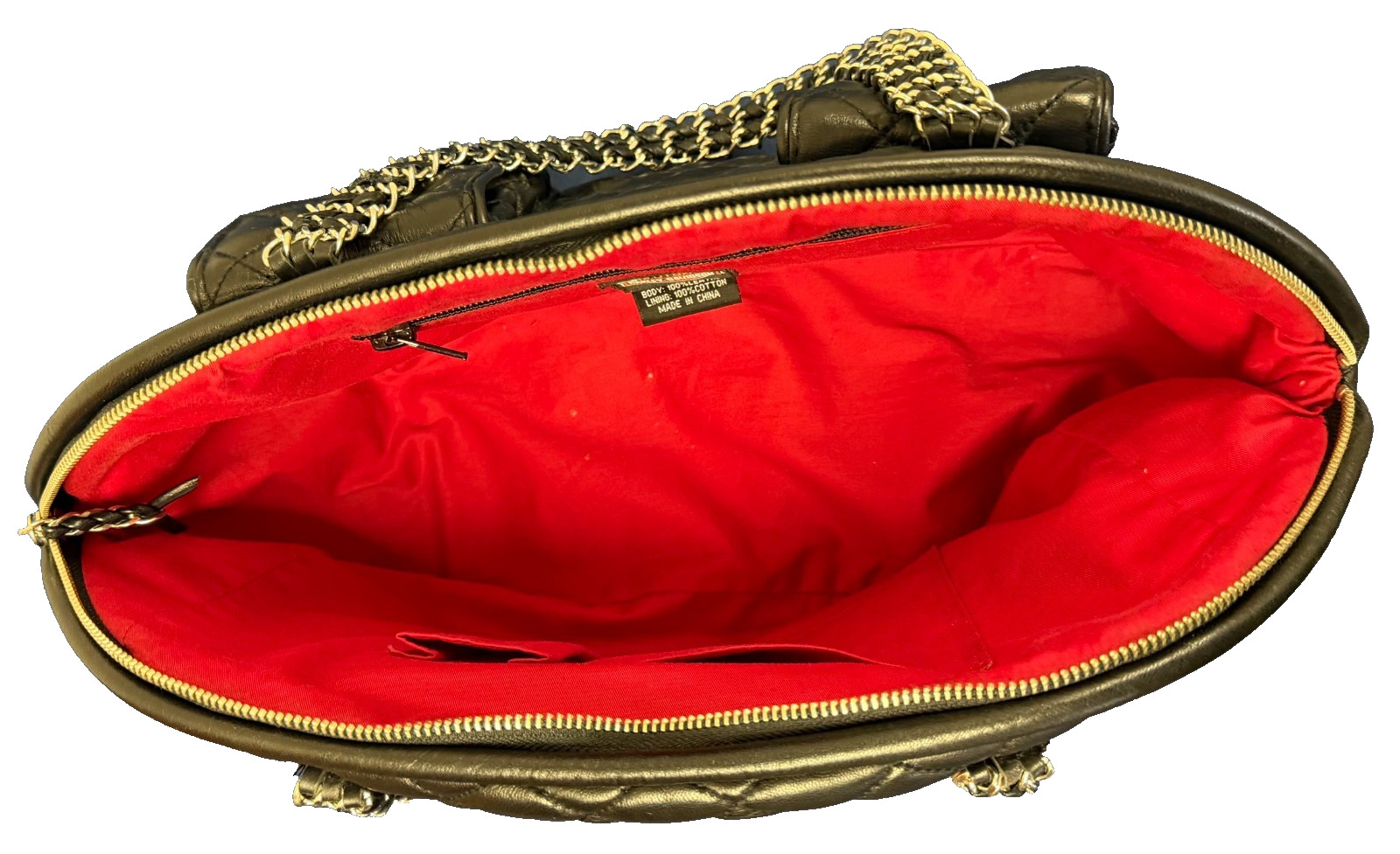 Harley-Davidson Quilted Leather Handbag/Satchel with Silver Accents