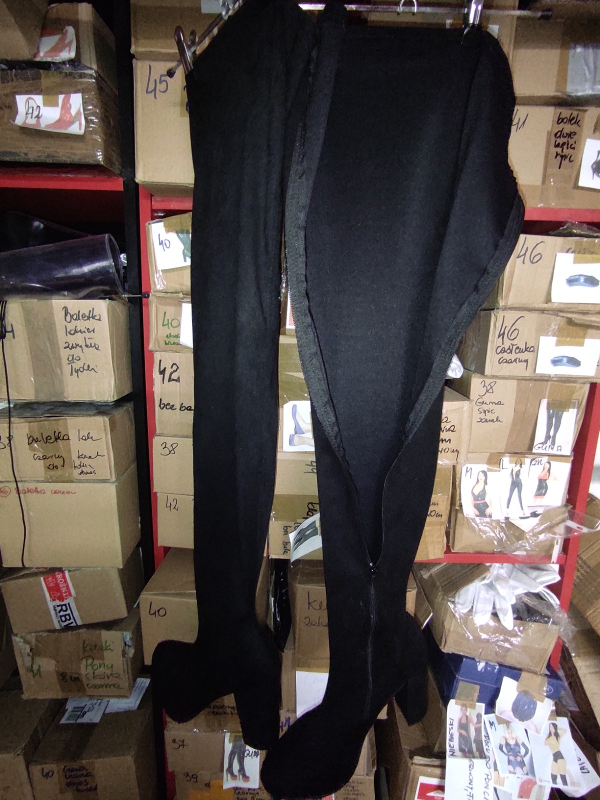 Suede Stretch Over The Knee Boots In Many Colours 11cm Block 37 38 39 40 41