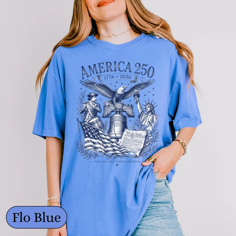 America Sketch Design Comfort Tee