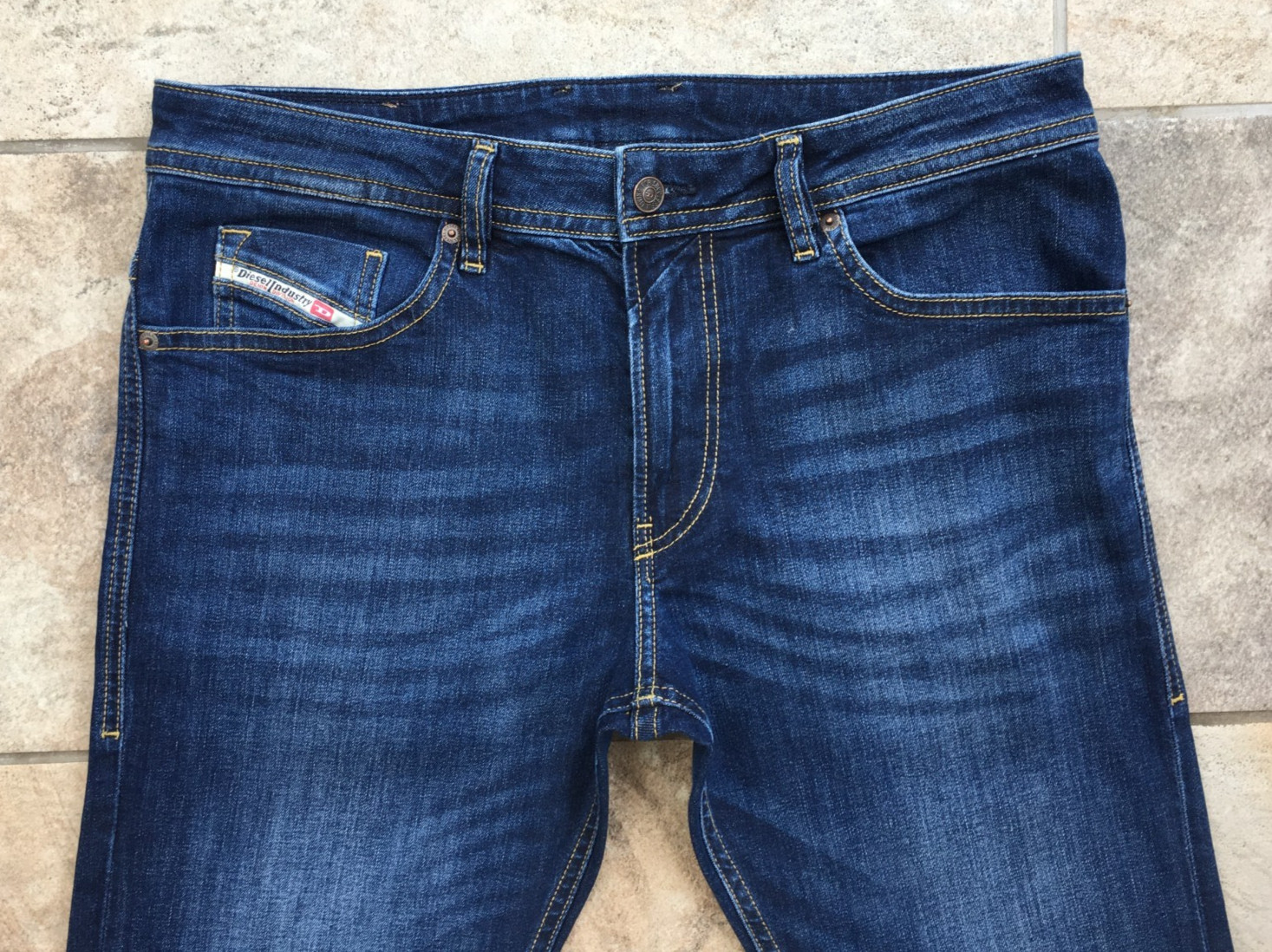 Mens Diesel THOMMER-R RB065 Slim Blue Stretch Denim Jeans – Zip Fly – W33 L32