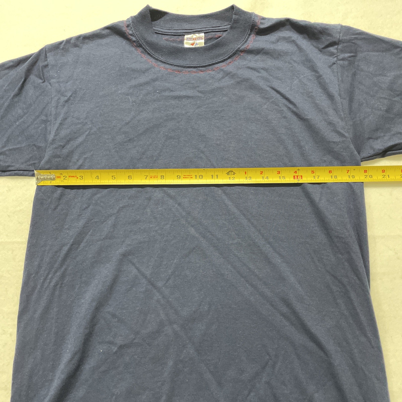 Jerzees Heavyweight Blend T-Shirt Size Medium M Navy Blue Blank Tee Unisex