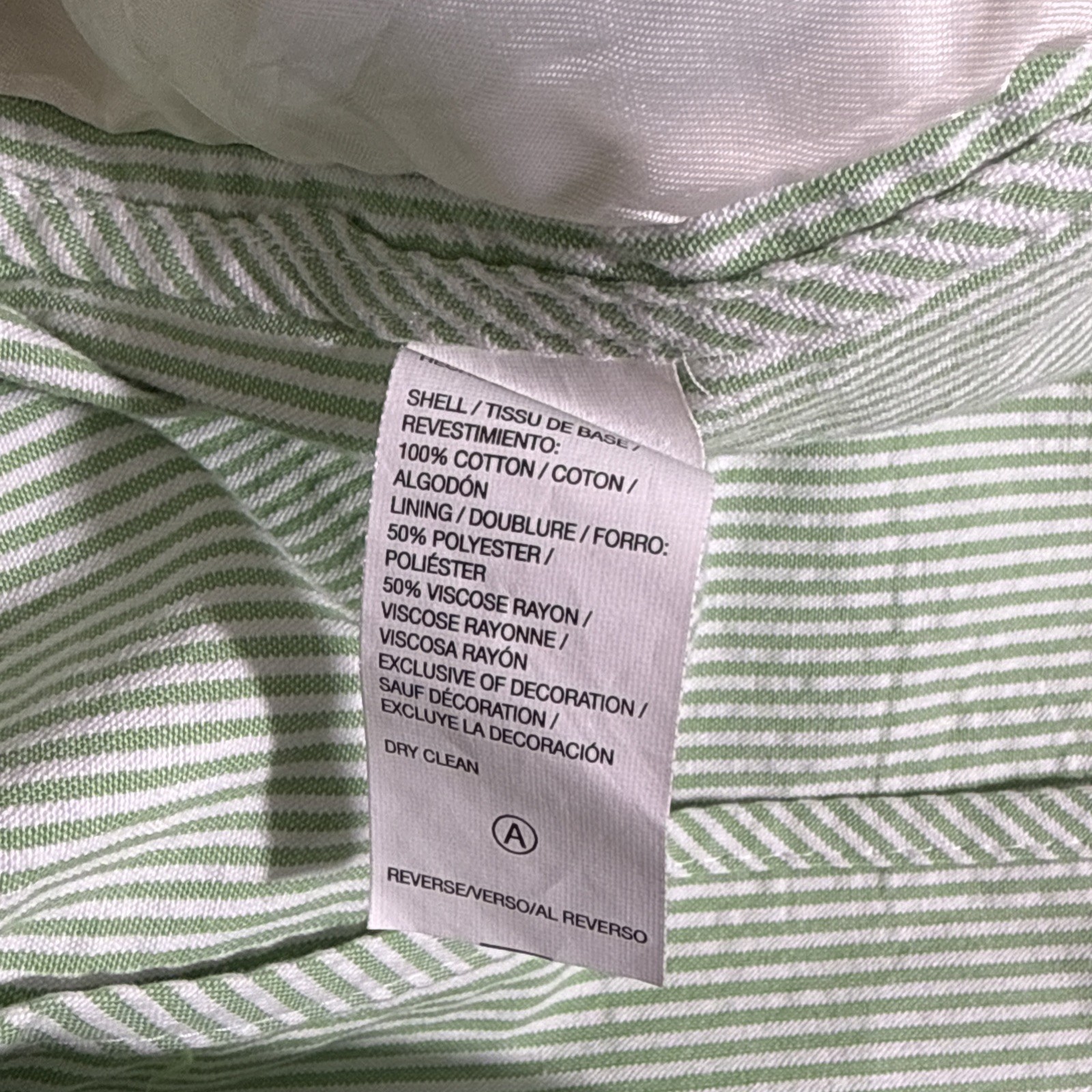 IZOD Blazer Mens Size Large Green Pinstripe Seersucker Preppy Old Money Avant