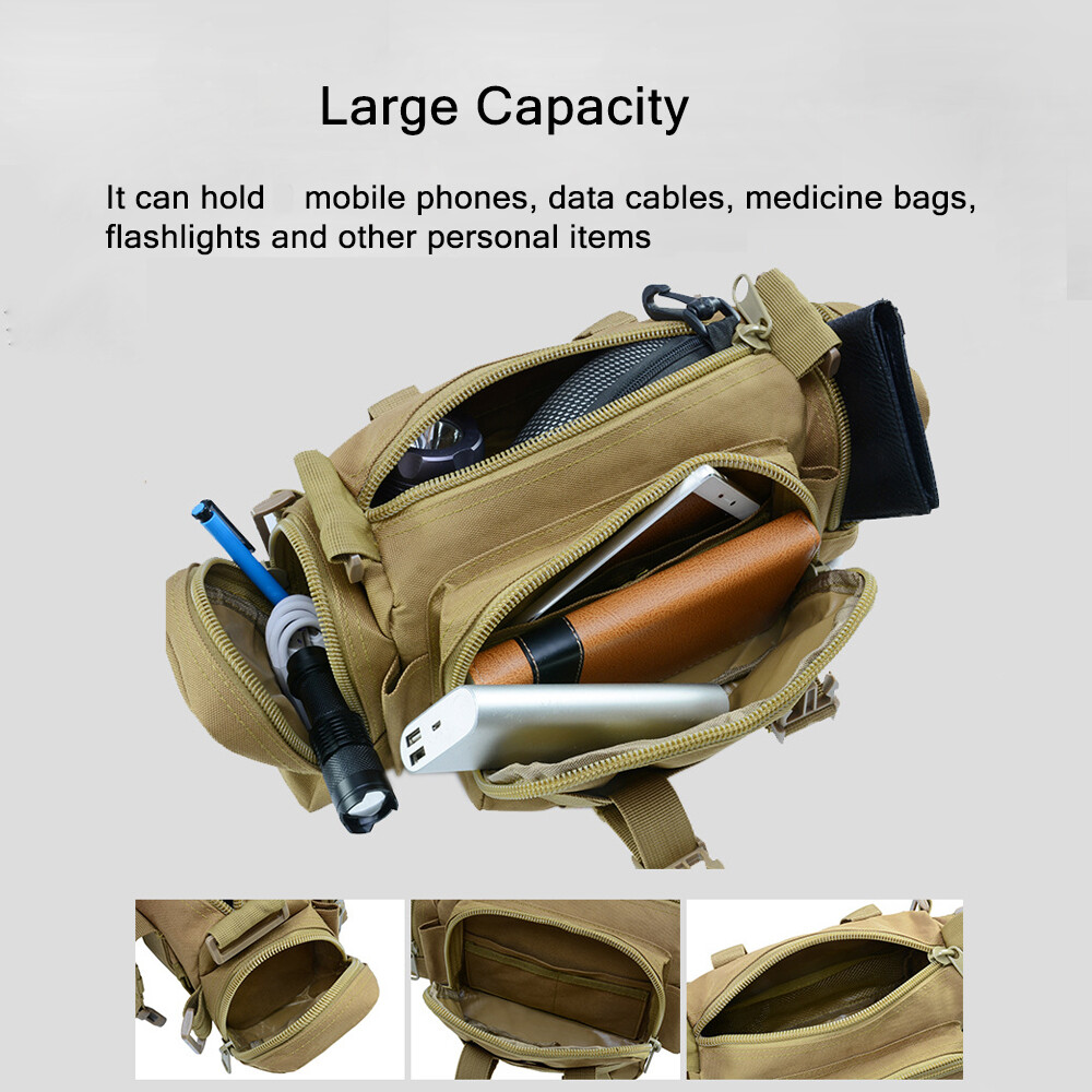 Tactical Waist Pack Molle Pouch Deployment Bag Utility Outdoor Camping Hiking
