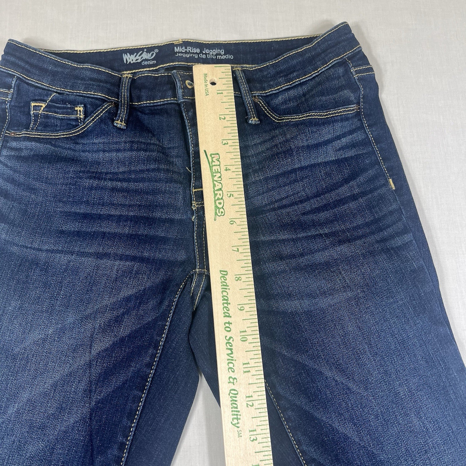 Mossimo Mid Rise Jegging Womens Size 2 26R Dark Wash Skinny Stretch Jeans