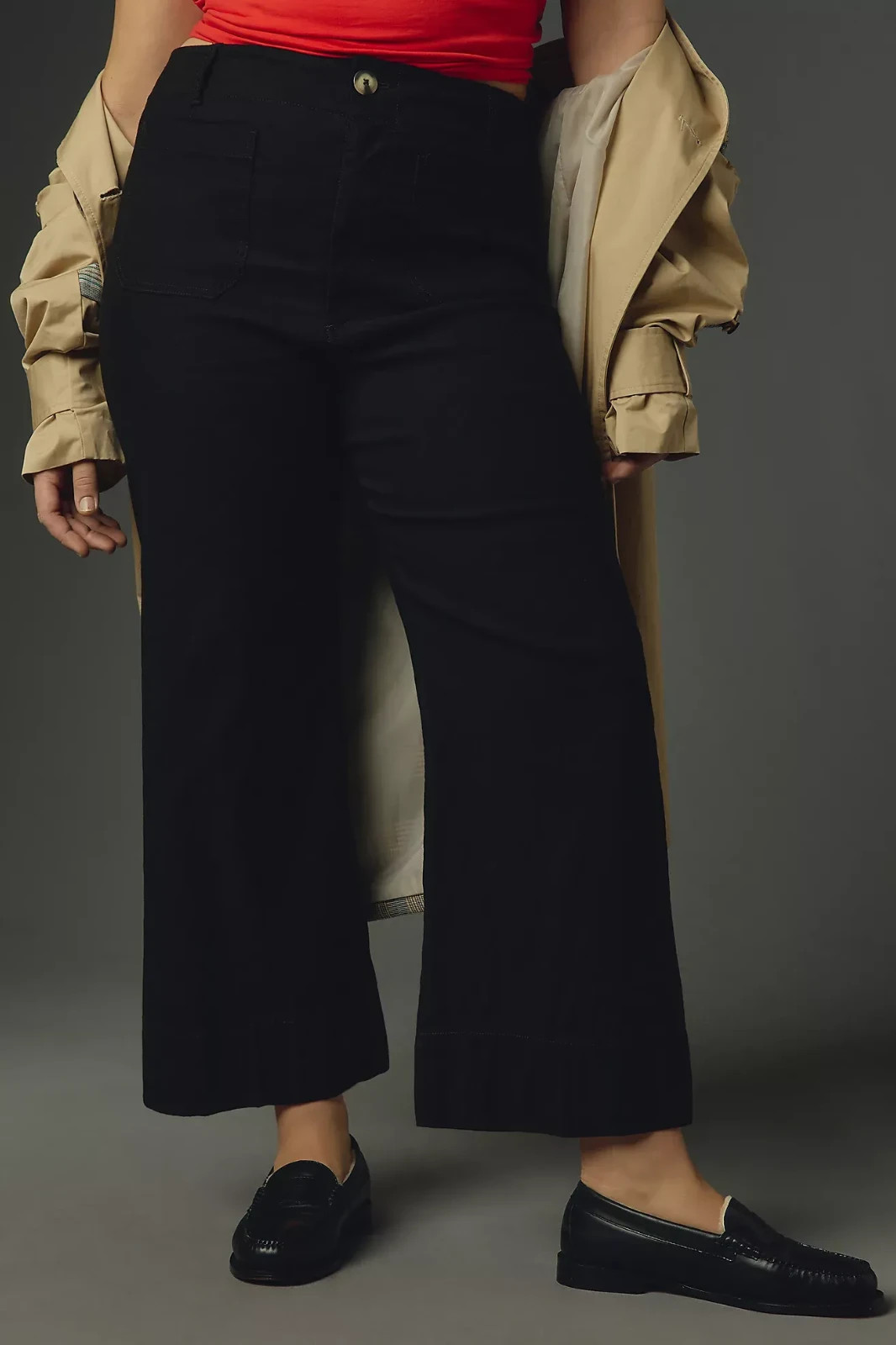 Anthropologie Colette Magic Fabric Crop Wide-Leg Pants by Maeve