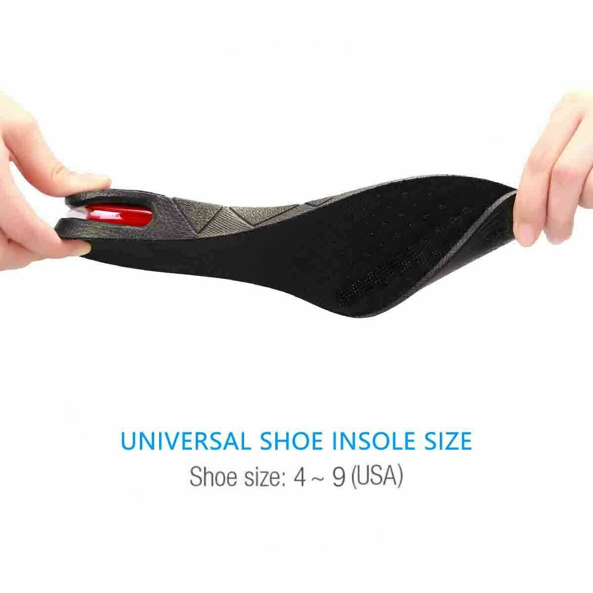 3-Layer 7CM Height Increase Elevator Insoles Pads Soles Foot Pad Inserts