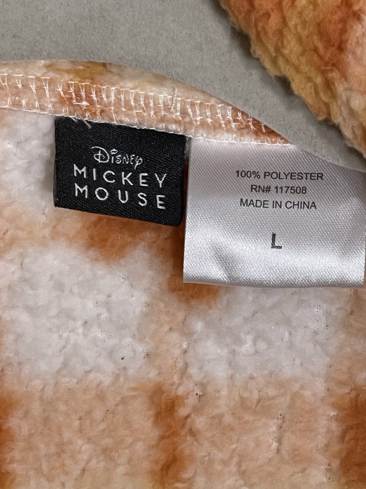 Hidden Mickey Fleece Jacket Super Cozy! Size L