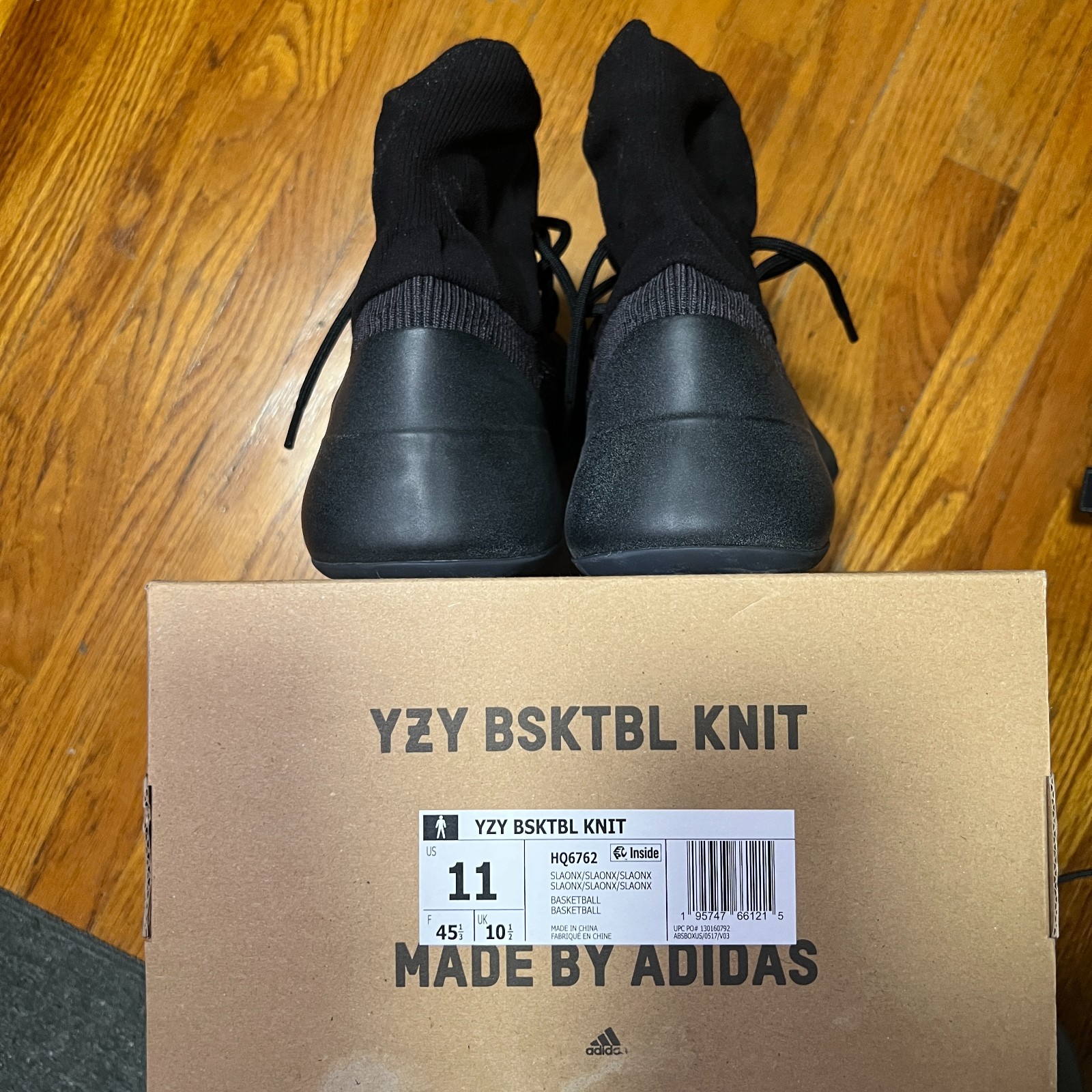Adidas Yeezy Basketball Knit Slate Onyx Size 11 M [HQ6762]