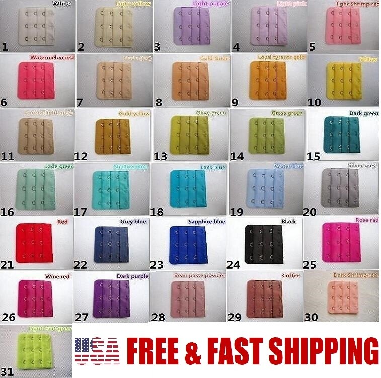 CLOSEOUT! Bra Extender 1, 2, 3, 4, 5, or 6 Hooks – Fast Shipping From USA