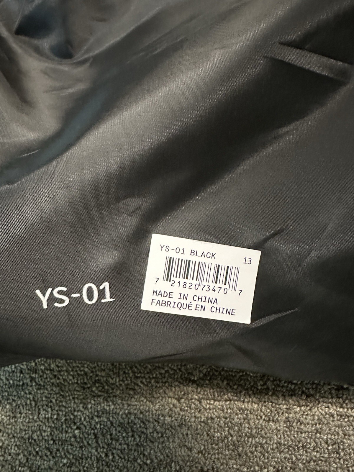 Yeezy YZY Slide YS-01 Black Men’s Size 13 New With Dust Bag