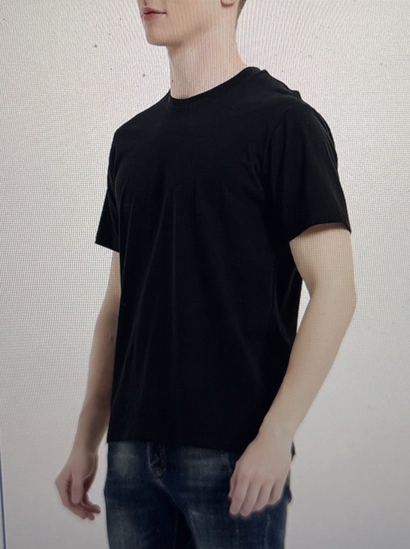 Comfneat Men’s 3-Pack Lightweight Crew Neck T-Shirts, Black. New