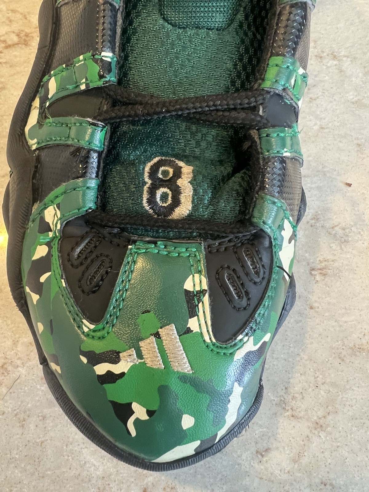 Adidas Crazy 8 Shoes Mens Size 11.5 Camo Green Basketball Sneakers Kobe G59054