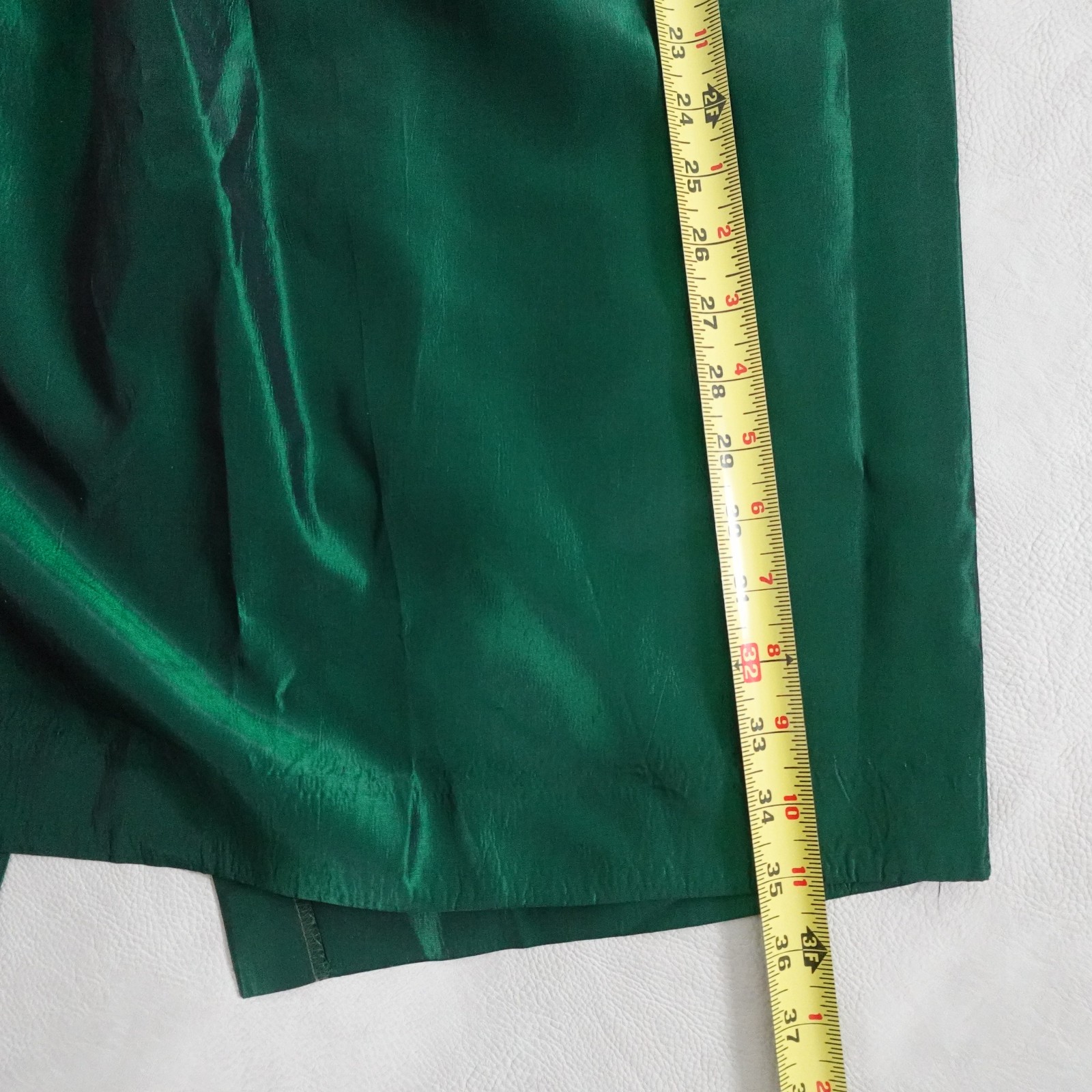 Elegant Vtg Watters Watters Emerald Green Taffeta Dress Size 12 Mother of Bride