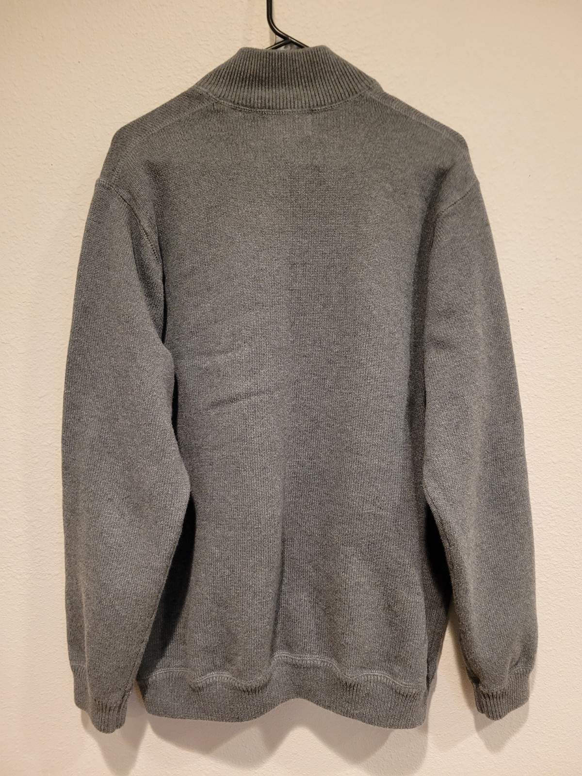 Eddie Bauer Men’s TL Tall Large Quarter Zip Sweater. 100% Baumwolle (Cotton)