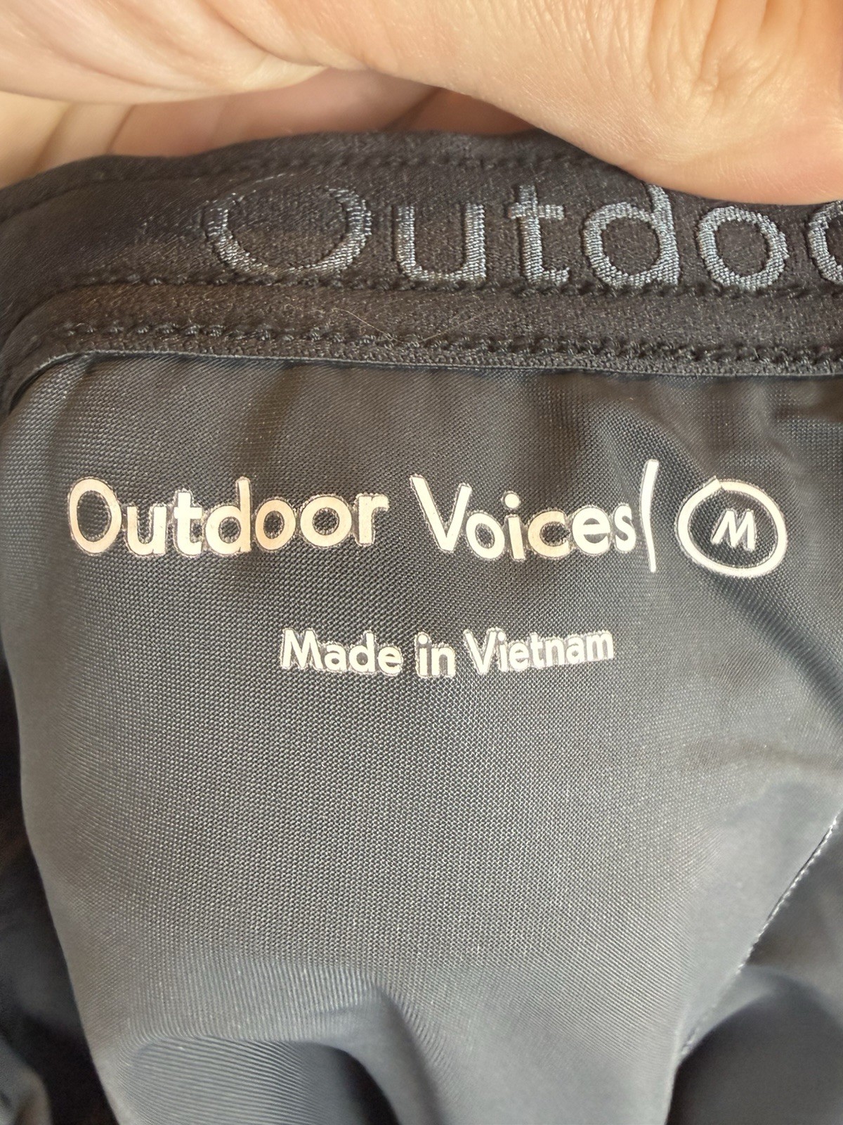 Outdoor Voices Atheltic Running Workout Lined Shorts Black Size Medium