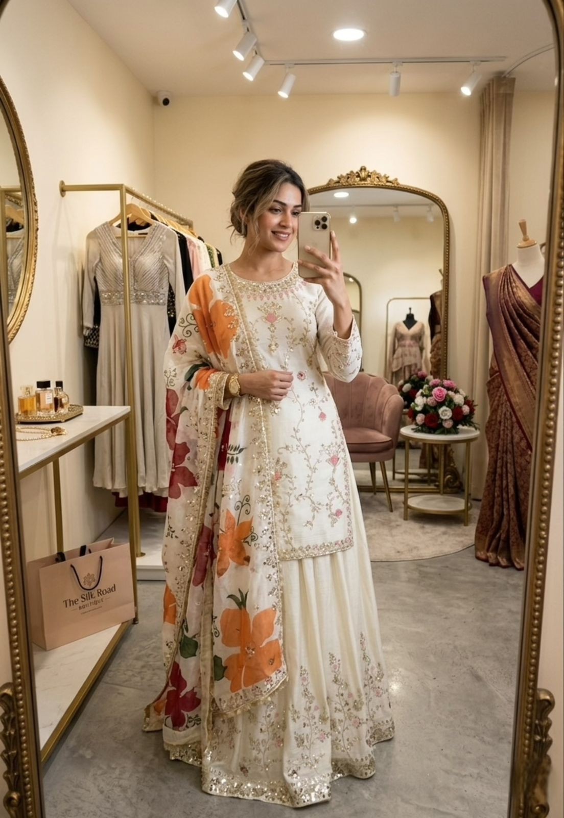 SALWAR KAMEEZ PAKISTANI INDIAN WEDDING PARTY WEAR DRESS BOLLYWOOD SUIT SHARARA