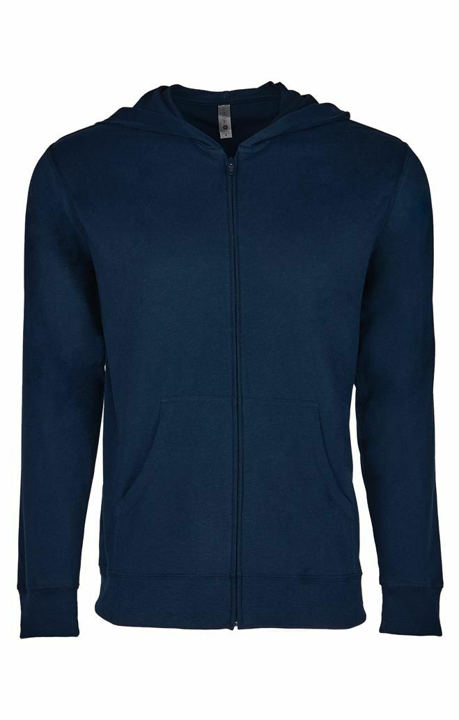 Men’s Sweatshirt Hoodie Lightweight “NEXT LEVEL” Full Zip Hooded Jacket -Unisex