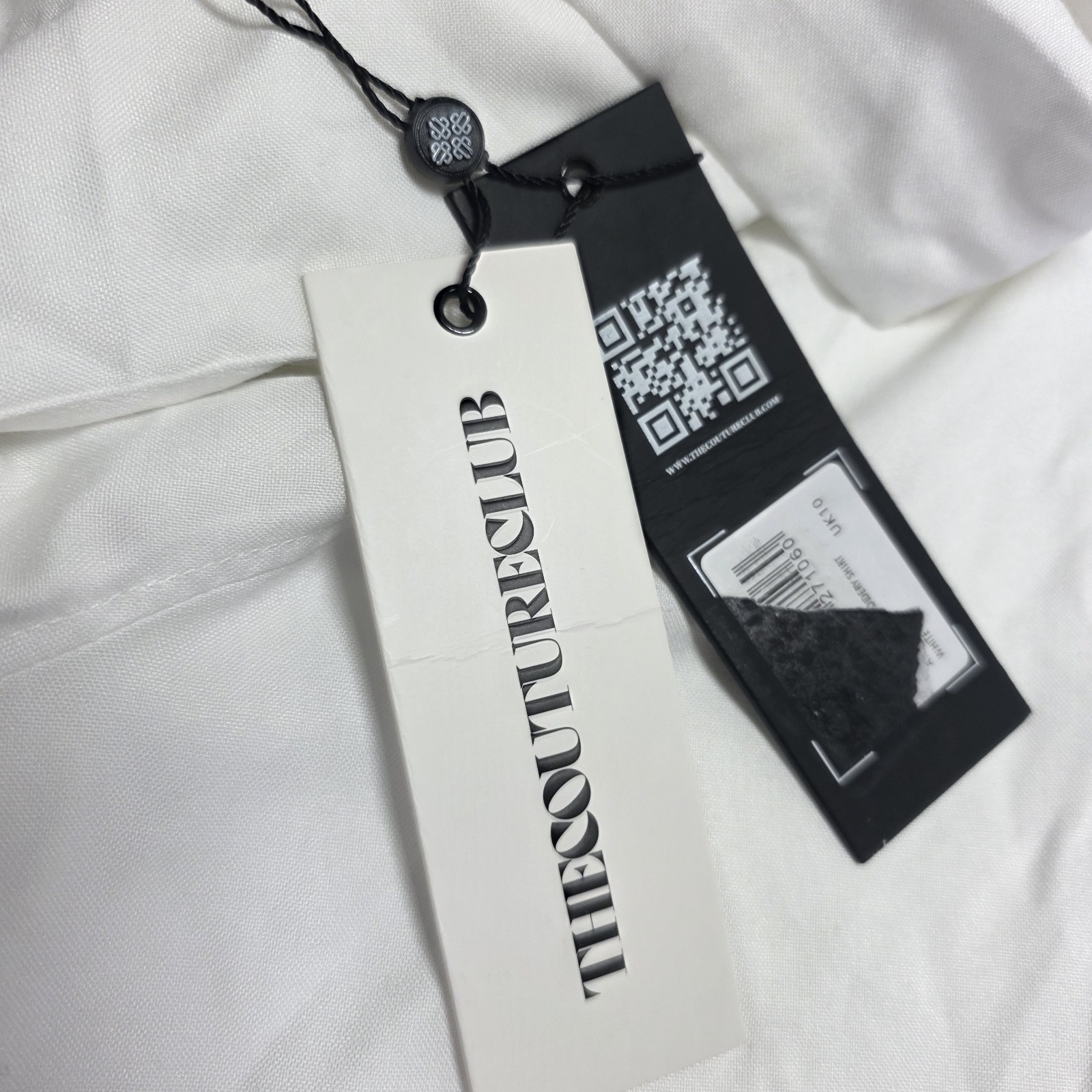 The Couture Club White Oversized Organza Shirt Women Size M NWT