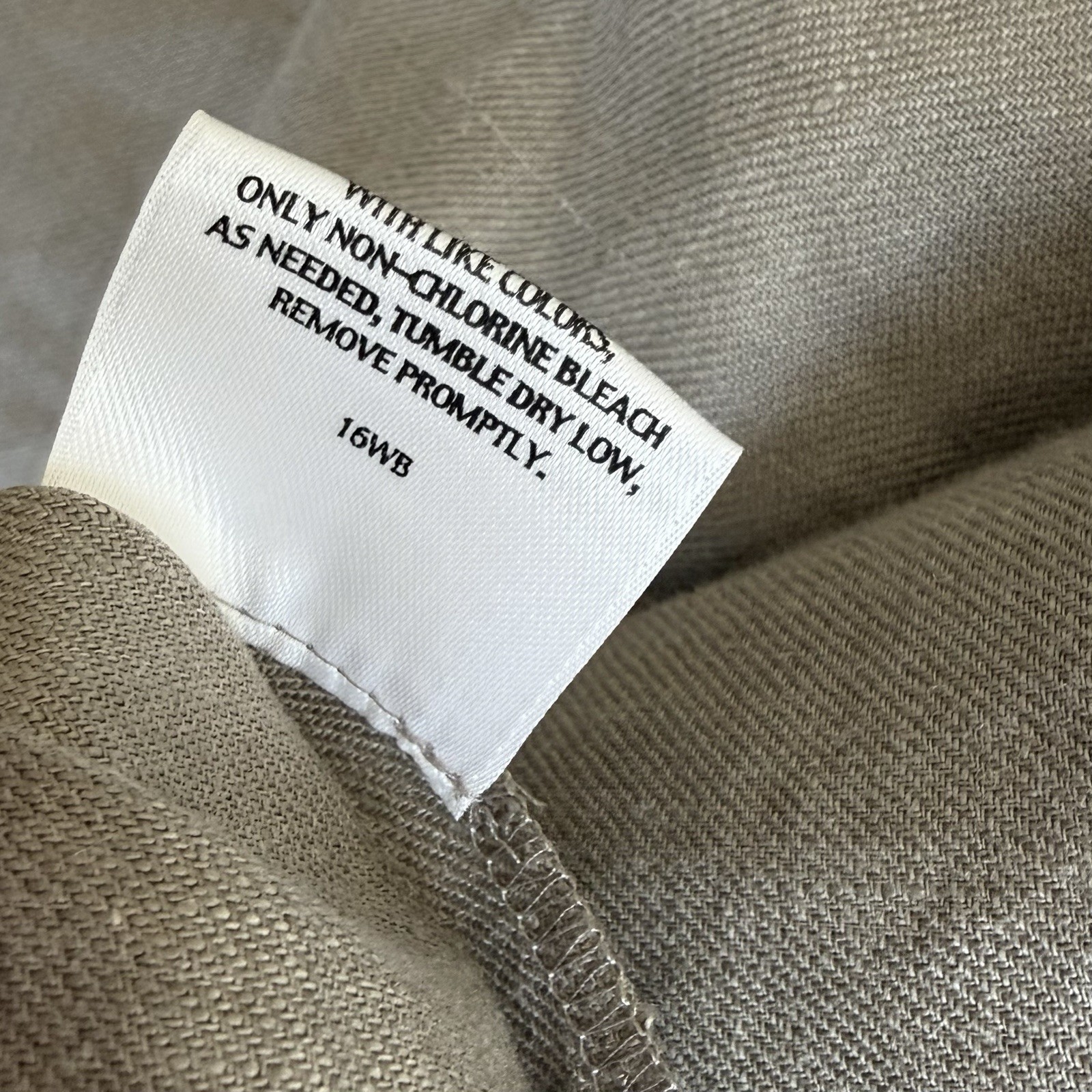 Eileen Fisher Skirt 2X Brown Washed Linen Twill NWT Midi Angled Yoke Zip A Line