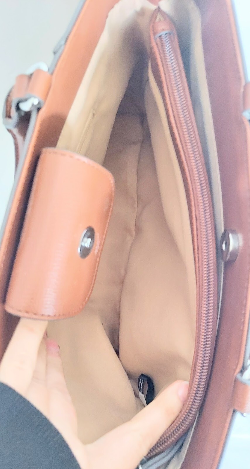 Giani Bernini Saffino Flower Satchel Bag Brown Pink