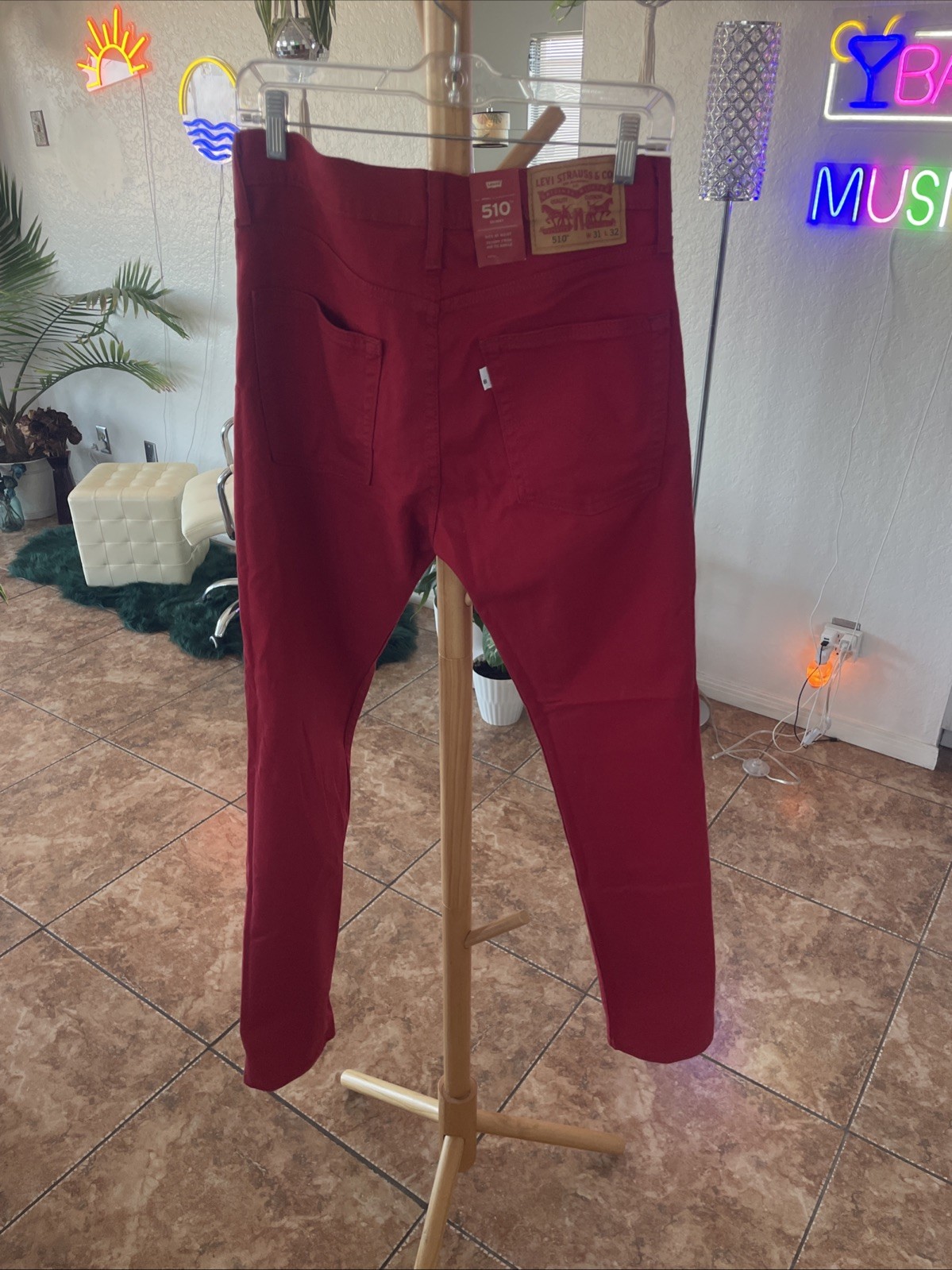 Levi’s 510 Skinny Red Size 31 X 32 New With Tags❤️‍🔥❤️‍🔥❤️‍🔥❤️‍🔥❤️‍🔥￼