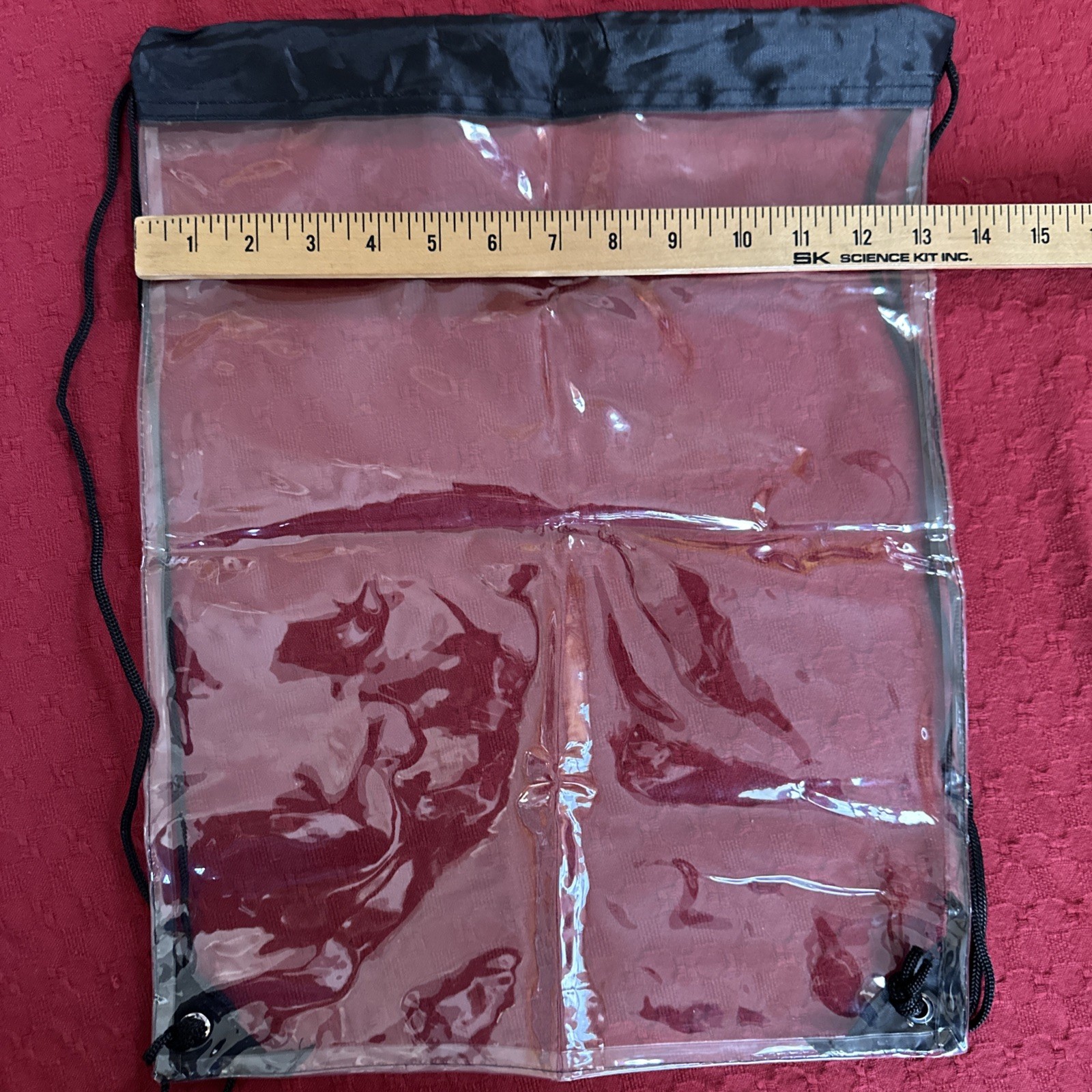 Lot 13 Clear Drawstring Backpacks Stadium Approved PVC School Security Bag
