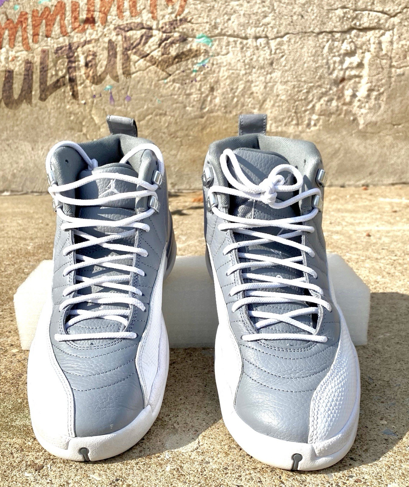 Nike Air Jordan 12 Retro Stealth Size 10 Grey White CT8013-015 (No Box)