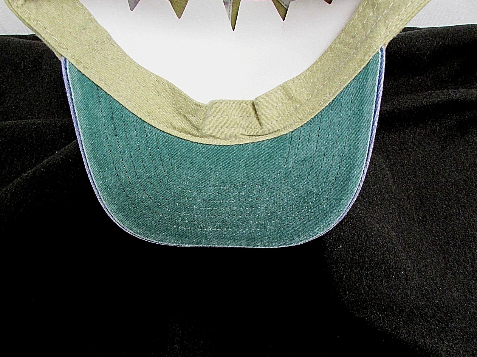 DORADO Sport Cap DOLPHIN MAHI Embroidered Fish TAN BLUE Fishing Hat Adj NEW AG15